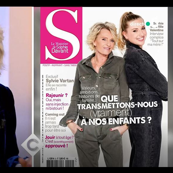 Sophie Davant parle de sa fille dans "C à vous", le 13 janvier 2021, sur France 5