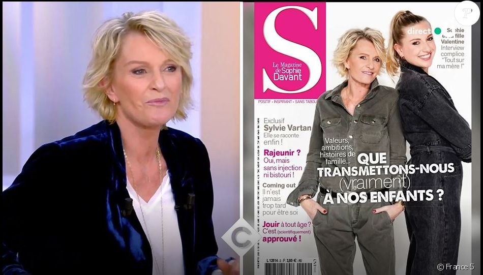 Sophie Davant parle de sa fille dans "C à vous", le 13 janvier 2021, sur France 5