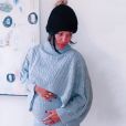 Jessica Szohr, enceinte de son premier enfant. Novembre 2020.