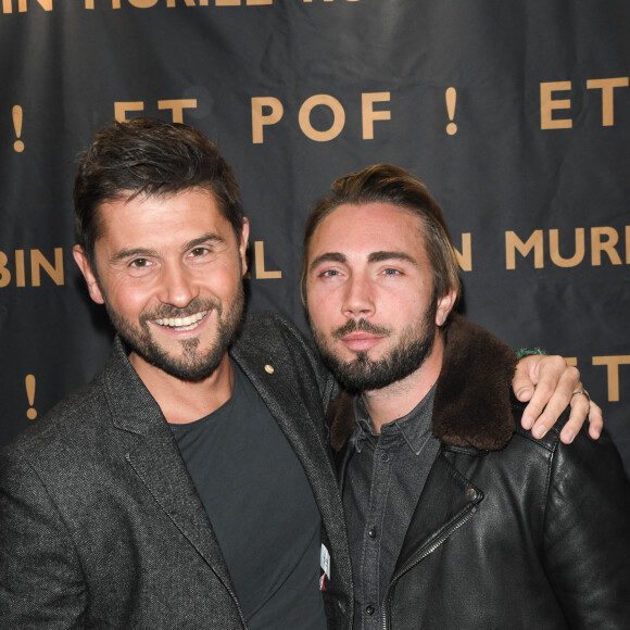 Christophe Beaugrand et son mari Ghislain Gerin - Générale du nouveau spectacle "Muriel Robin et Pof !" au Palais des Sports à Paris le 3 octobre 2019. © Coadic Guirec/Bestimage