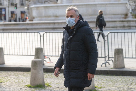 François Rugy aux obsèques de Marielle de Sarnez en l'Église Saint-Sulpice à Paris le 18 janvier 2021. ©JB Autissier / Panoramic / BestImage