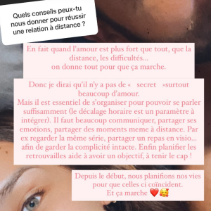 Marine Lorphelin s'exprime sur sa vie à distance avec Christophe - Instagram, 19 janvier 2021