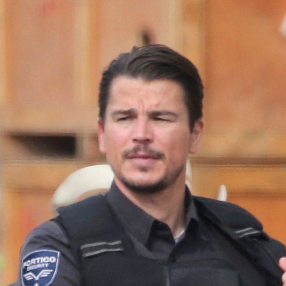 Josh Hartnett - Premières photos du tournage du film de G. Ritchie "Cash Truck" dans les rues de Los Angeles. Le 11 décembre 2019.
