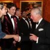 Le prince Charles avec Josh Hartnett et sa compagne Tamsin Egerton - Dîner "The Princes Trust" au Buckingham Palace à Londres, le 12 mars 2019.