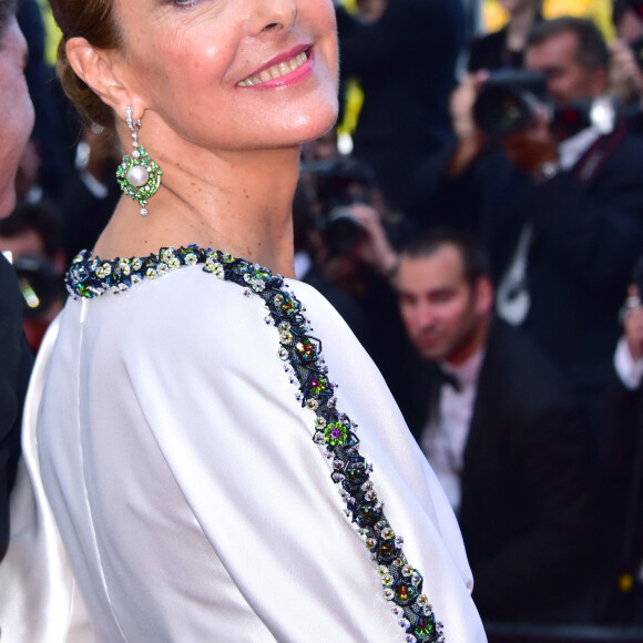 Carole Bouquet à la montée des marches de la soirée du 70ème Anniversaire du Festival International du Film de Cannes, le 23 mai 2017. © Giancarlo Gorassini/Bestimage 