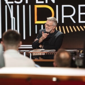 Laurent Ruquier lors de l'enregistrement de l'émission "On est en direct (OEED)", présentée par Laurent Ruquier et diffusée le 23 janvier 2021 sur France 2. © Jack Tribeca / Bestimage 