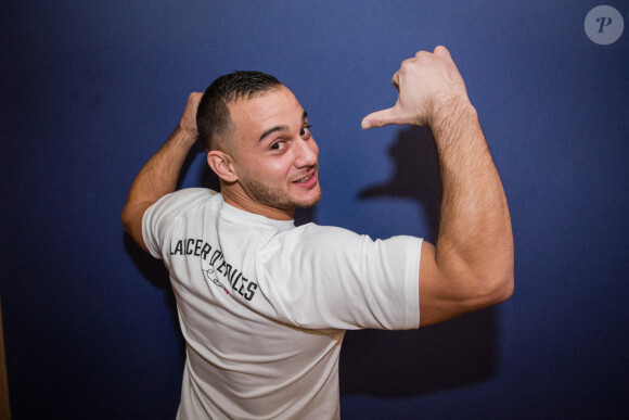 Samir Ait Said au lancement de la campagne Le Sport a du Coeur aves Les Restaurants du Coeur à Paris le 22 janvier 2021. © Herve-Thouroude / Panoramic / Bestimage