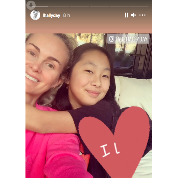 Laeticia Hallyday et sa fille Jade sur Instagram, le 25 janvier 2021.