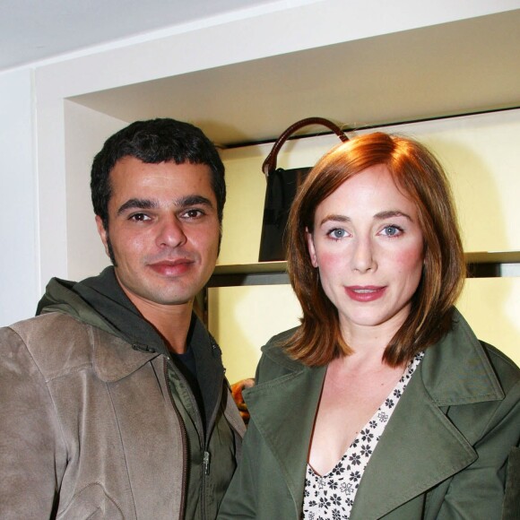 Julie Depardieu et Laurent Korcia à Paris en 2002.