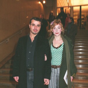 Julie Depardieu et Laurent Korcia à Paris en 2002.