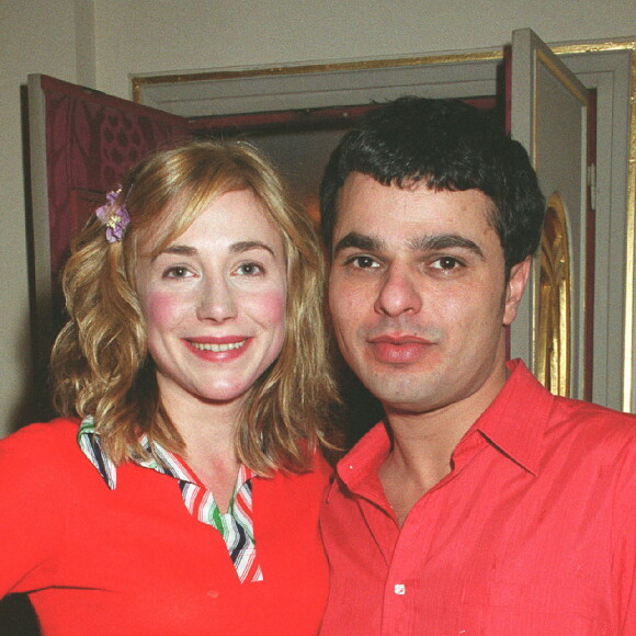 Julie Depardieu et Laurent Korcia à la soirée d'anniversaire de Mathilde Seigner en 2003. 