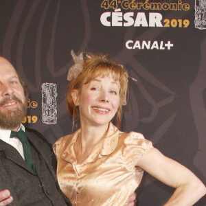 Philippe Katerine et sa compagne Julie Depardieu - Photocall de la 44ème cérémonie des César à la salle Pleyel à Paris. Le 22 février 2019 © Christophe Aubert via Bestimage