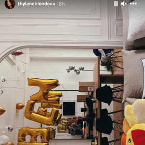 Thylane Blondeau souhaite un joyeux anniversaire à son petit ami Ben Attal. Janvier 2021.