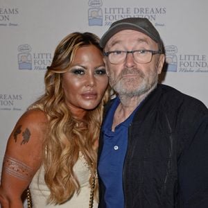 Phil Collins et sa femme Orianne Collins à la conférence de presse de Little Dreams Foundation au Satai à Miami.