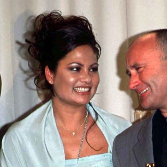 Phil Collins et sa femme Orianne - 72e cérémonie des Oscars. Los Angeles.