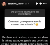 Delphine Tellier évoque son rôle de belle-mère avec les enfants de Jean-Pascal Lacoste et des relations avec leur mère  - Instagram, 28 janvier 2021