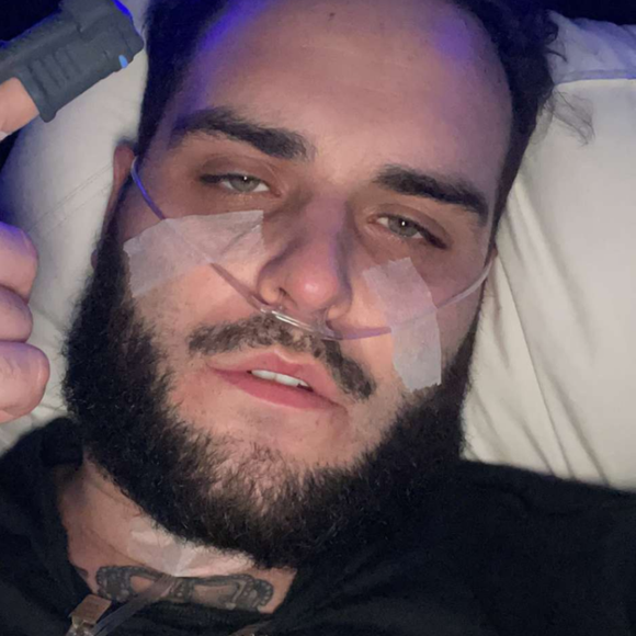 Nikola Lozina à l'hôpital, le 20 janvier 2021