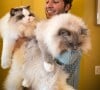 Vianney pose avec son nouveau chat sur Instagram, janvier 2021.