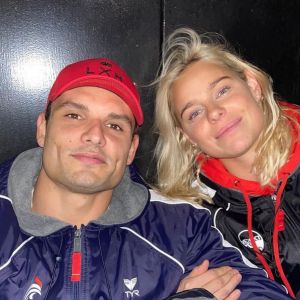 Pernille Blume et Florent Manaudou sur Instagram.