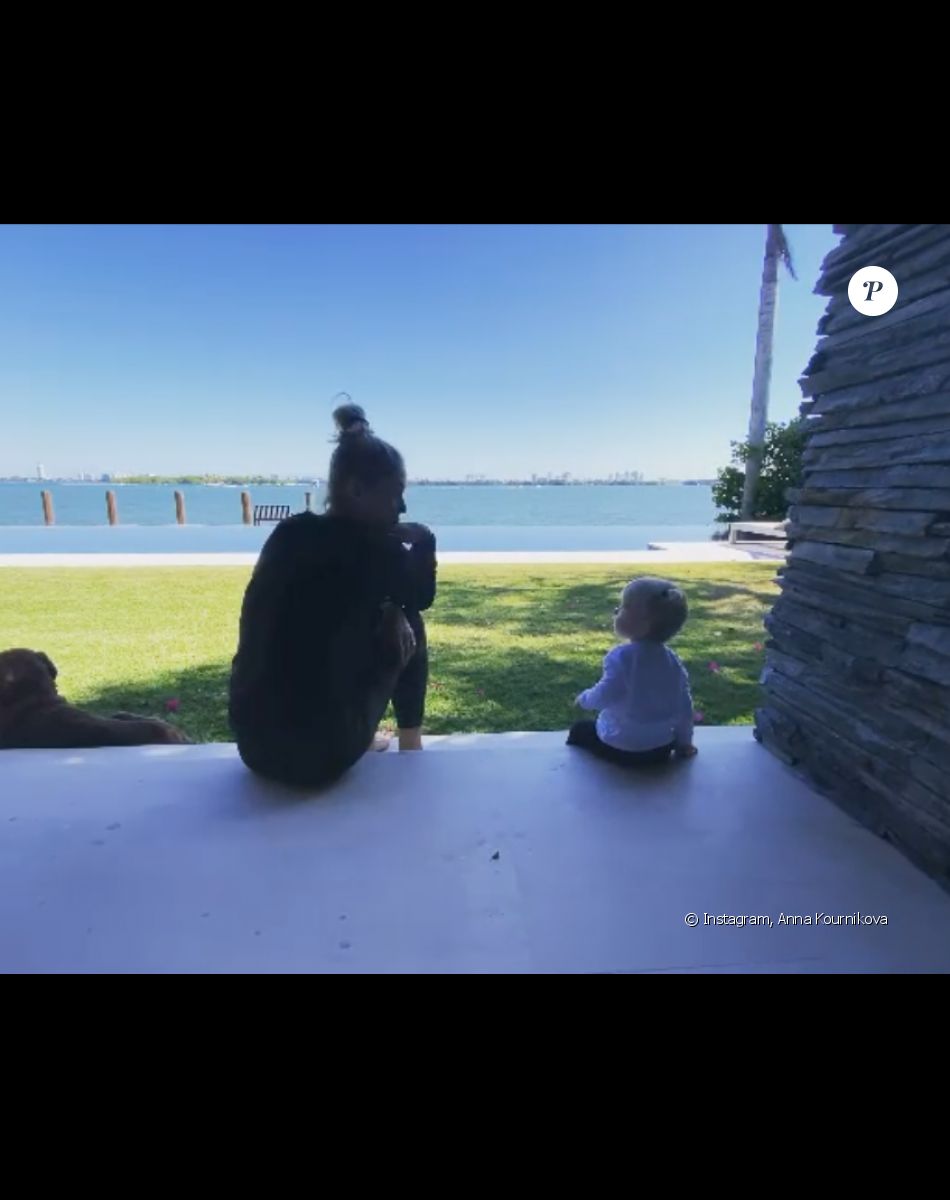 Anna Kournikova et sa fille Mary. Janvier 2021.