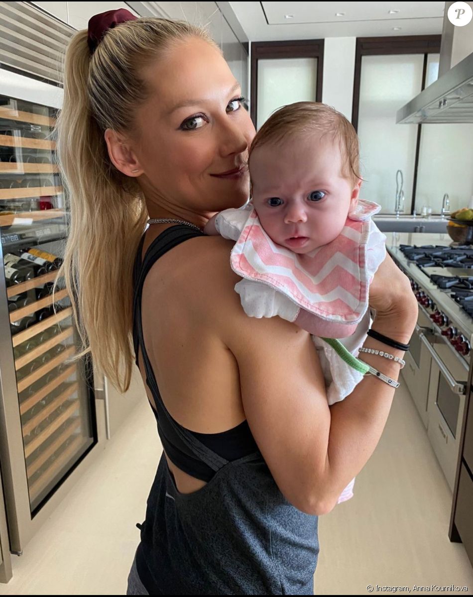 Anna Kournikova et sa fille Mary. Avril 2020.