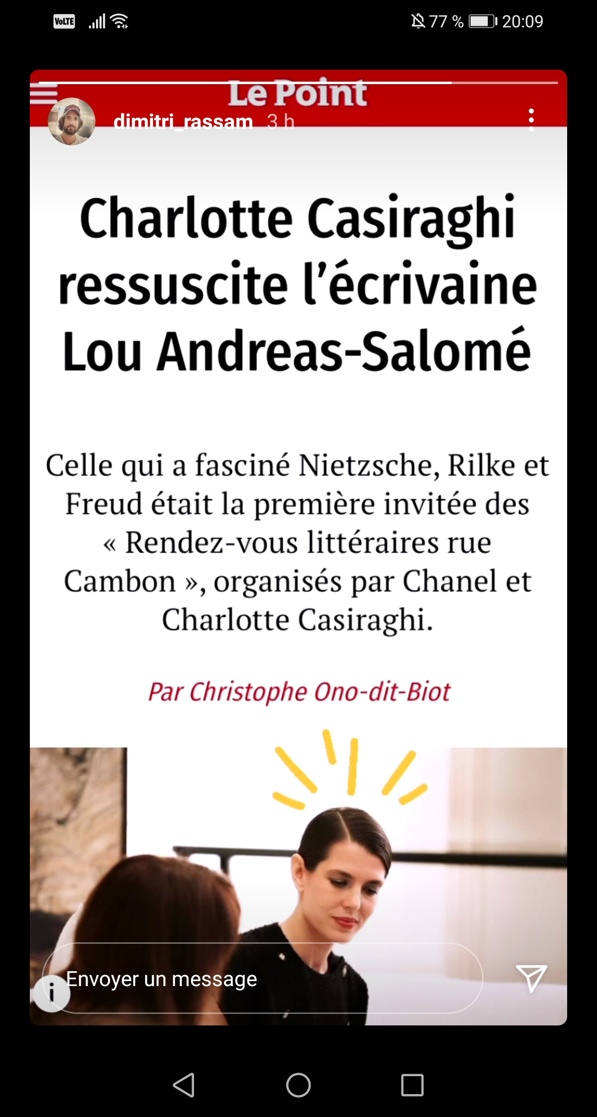 Photo : Dimitri Rassam apporte son soutien au nouveau projet de son ...
