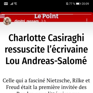 Dimitri Rassam apporte son soutien au nouveau projet de son épouse Charlotte Casiraghi avec Chanel, sur Instagram, janvier 2021.