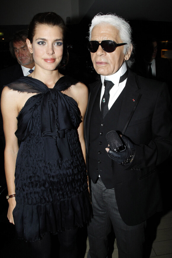 Karl Lagerfeld et Charlotte Casiraghi à Paris en 2011.