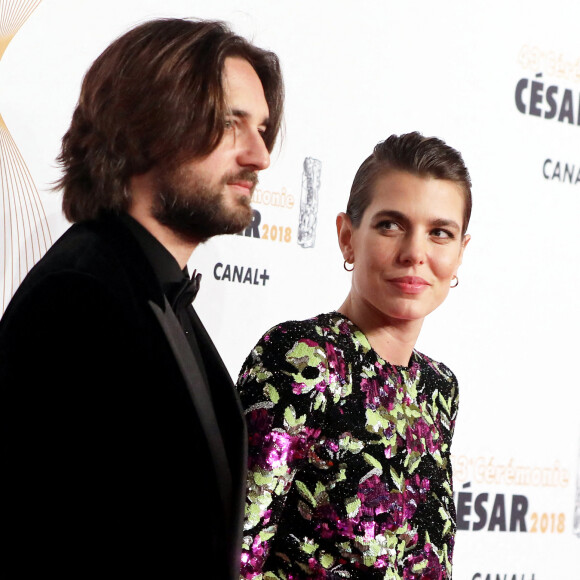 Charlotte Casiraghi et son compagnon Dimitri Rassam - Photocall lors de la 43ème cérémonie des Cesar à la salle Pleyel à Paris © Dominique Jacovides - Olivier Borde / Bestimage