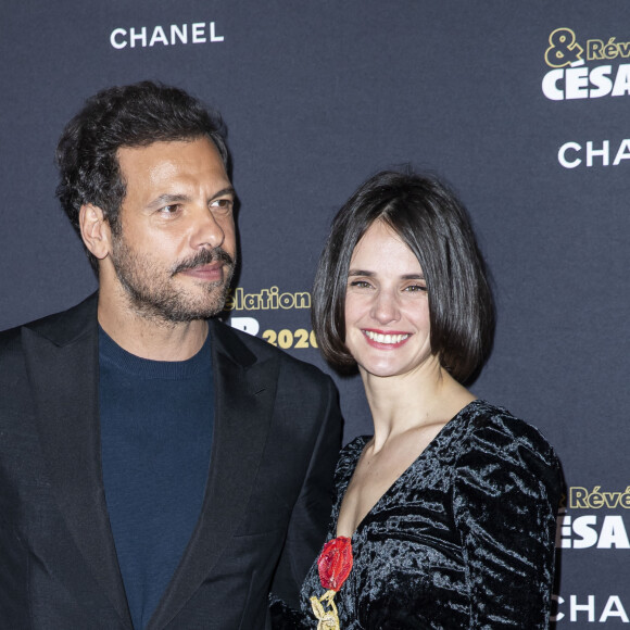 Laurent Lafitte et Jennifer Decker - Photocall du dîner Chanel des révélations César 2020 au Petit Palais à Paris, le 13 janvier 2020. © Olivier Borde/Bestimage