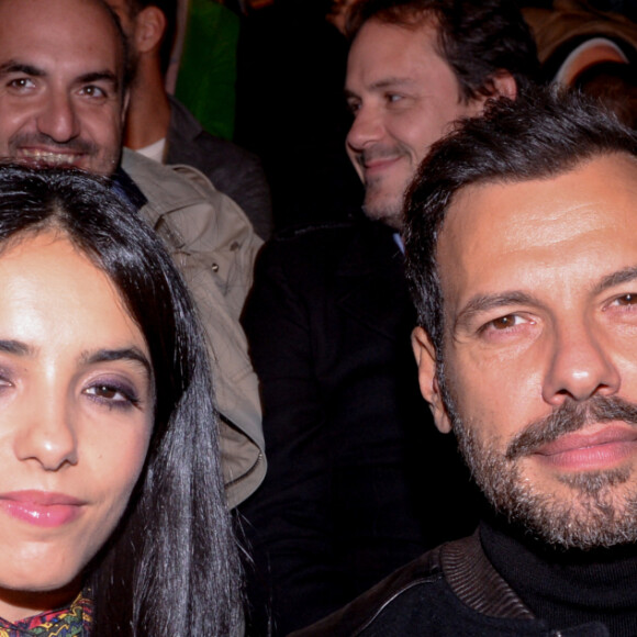 Hafsia Herzi, Laurent Lafitte - Front Row - Etam Live Show 2019 au Stade Roland Garros à Paris le 24 septembre 2019. © Rachid Bellak / Bestimage