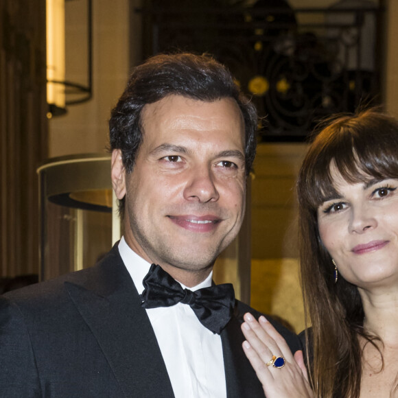 Laurent Lafitte et Marina Hands - Soirée de cocktail Boucheron Place Vendôme lors de la fashion week à Paris, le 20 janvier 2019. © Olivier Borde/Bestimage