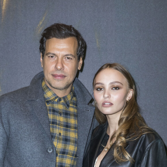 Laurent Lafitte et Lily-Rose Depp à la première de "Les Fauves" au cinéma MK2 Bibliothèque" à Paris, le 17 janvier 2019. © Olivier Borde/Bestimage