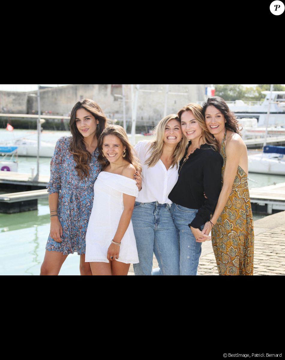 Naima Rodric, Marthe Fieschi, Jennifer Dubourg-Bracconi, Melanie Maudran et Maelle Mietton - Photocall de la série "Un si grand soleil" lors de la 21ème édition du Festival de la Fiction TV de la Rochelle. Le 14 septembre 2019 © Patrick Bernard / Bestimage