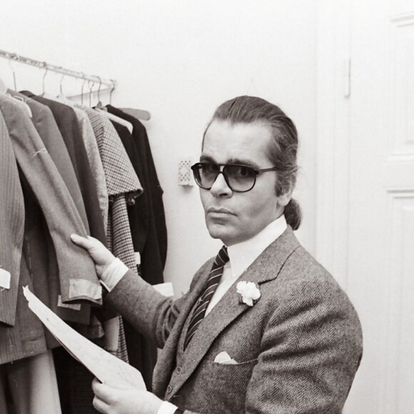Karl Lagerfeld au théâtre du château à Vienne. Le 22 septembre 1980.