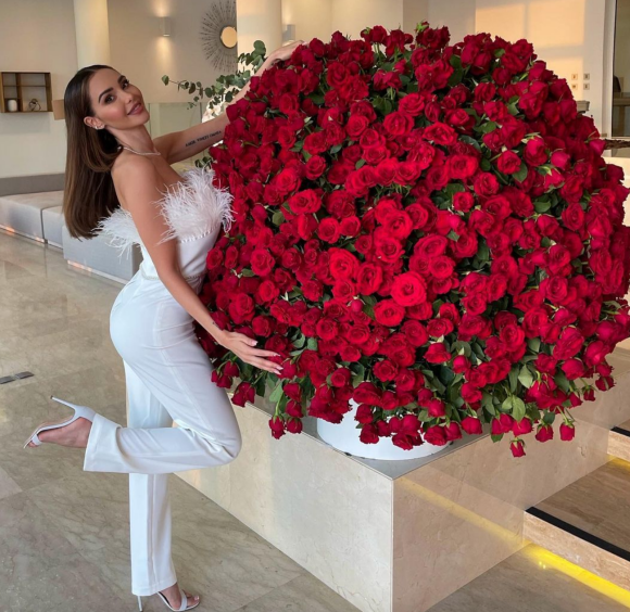 Nabilla reçoit 1500 roses de la part de son mari Thomas Vergara pour son anniversaire - Instagram