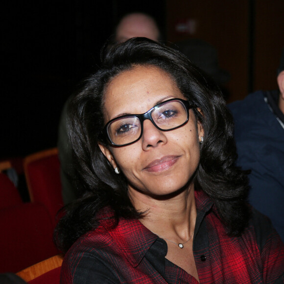 Audrey Pulvar lors d'un meeting de campagne de La maire de Paris et candidate à la réélection à l'Espace Reuilly à Paris, France, le 5 mars 2020. © Panoramic/Bestimage