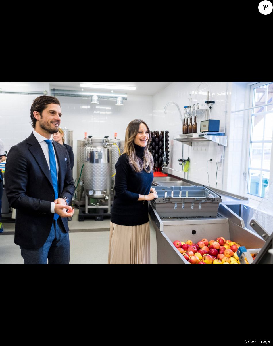 Le prince Carl Philip et la princesse Sofia (Hellqvist) de Suède visitent le comté de Värmland, le 28 octobre 2020.