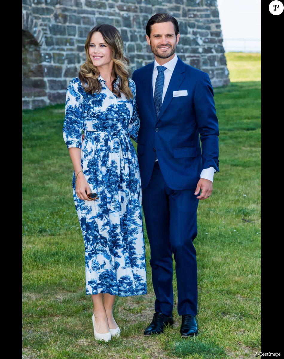 La princesse Sofia (Hellqvist) , le prince Carl Philip - La famille royale de Suède se retrouve au palais Solliden pour le Victoria Day, l'anniversaire de la princesse Victoria de Suède à Borgholm le 14 juillet 2020.