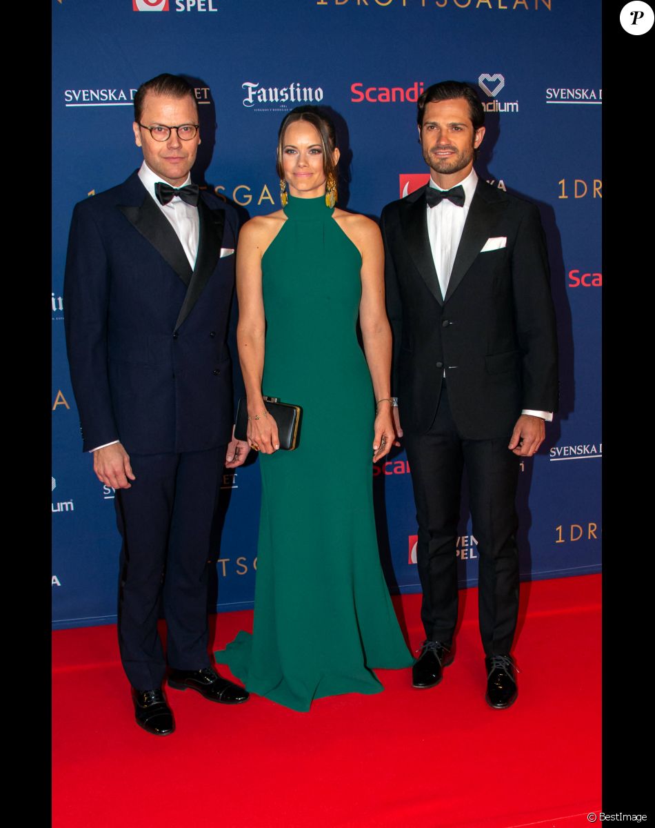 Le prince Daniel de Suède, le prince Carl Philip de Suède et la princesse Sofia (Hellqvist) de Suède - Le prince Daniel de Suède, le prince Carl Philip de Suède et La princesse Sofia (Hellqvist) de Suède assistent à la cérémonie "Sports Gala 2020" à l'Ericsson Globe Arena à Stockholm, le 27 janvier 2020.