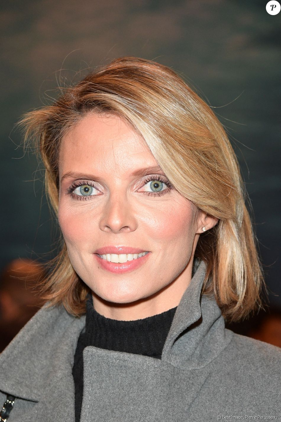 Exclusif - Sylvie Tellier - People au défilé de mode Haute Couture Printemps-Eté 2020 "Ziad Nakad" à l'hôtel Intercontinental Paris Le Grand à Paris, le 22 janvier 2020. © Pierre Perusseau/Bestimage