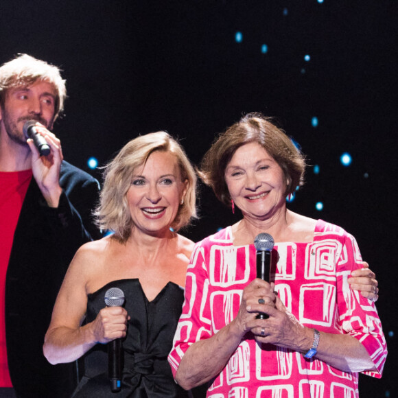 Exclusif - Natalie Dessay et Macha Méril - Enregistrement de l'émission "La boîte à secrets" sur France 3. Le 22 septembre 2020. © Tiziano Da Silva / Bestimage
