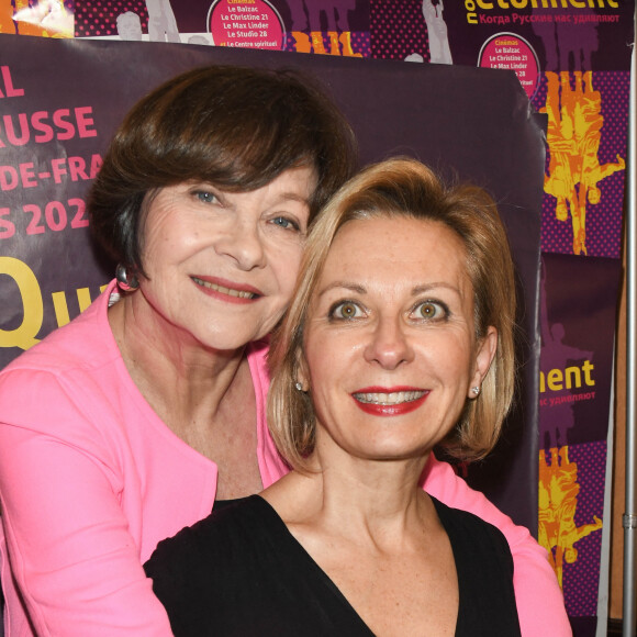 Exclusif - Macha Méril et Natalie Dessay - 6e Festival du film Russe au cinéma Le Balzac. Paris, le 4 mars 2020. © Coadic Guirec/Bestimage