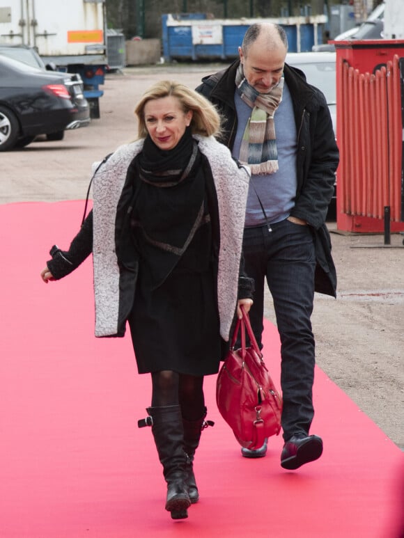 Natalie Dessay et son mari Laurent Naouri - Cérémonie de remise de prix du 39e Festival Mondial du Cirque de Demain sur la Pelouse de Reuilly à Paris. Le 4 février 2018. © Pierre Perusseau/Bestimage