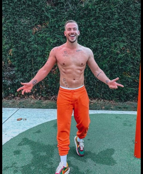 Julien Bert torse nu sur Instagram, janvier 2021