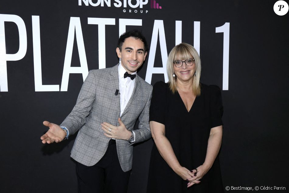 Exclusif - Caroline Diament et Jordan De Luxe lors de l'enregistrement de l'émission "L'Instant De Luxe" pour la chaine Non Stop People. Le 2 décembre 2020 © Cédric Perrin / Bestimage