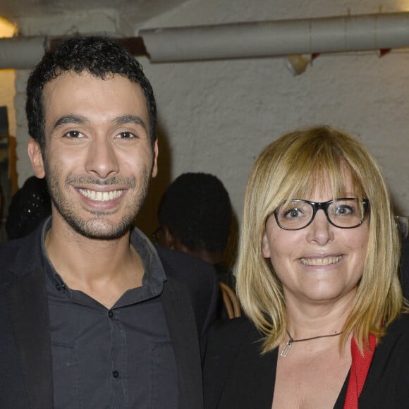 Mustapha El Atrassi, Caroline Diament - 100eme du Spectacle de Mustapha El Atrassi au Theatre du Splendid a Paris le 21 octobre 2013.