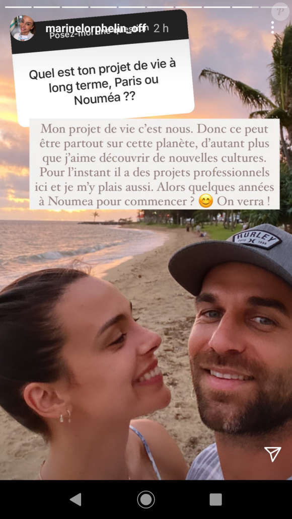 Marine Lorphelin s'exprime sur sa vie à distance avec Christophe - Instagram, 19 janvier 2021