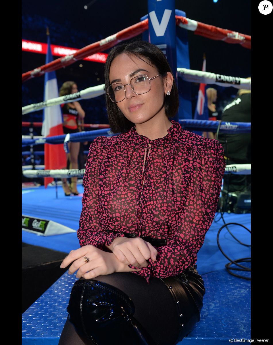 Agathe Auproux lors du gala de boxe Univent à l'AccorHotels Arena de Paris pour le championnat du monde WBA le 15 novembre 2019. © Veeren / Bestimage
