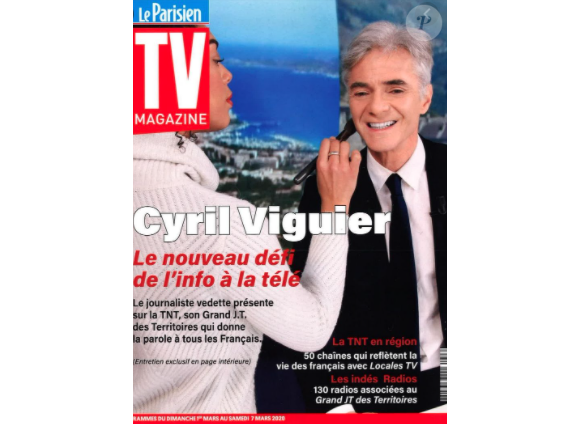Cyril Viguier en couverture deu Parisien TV Magazine